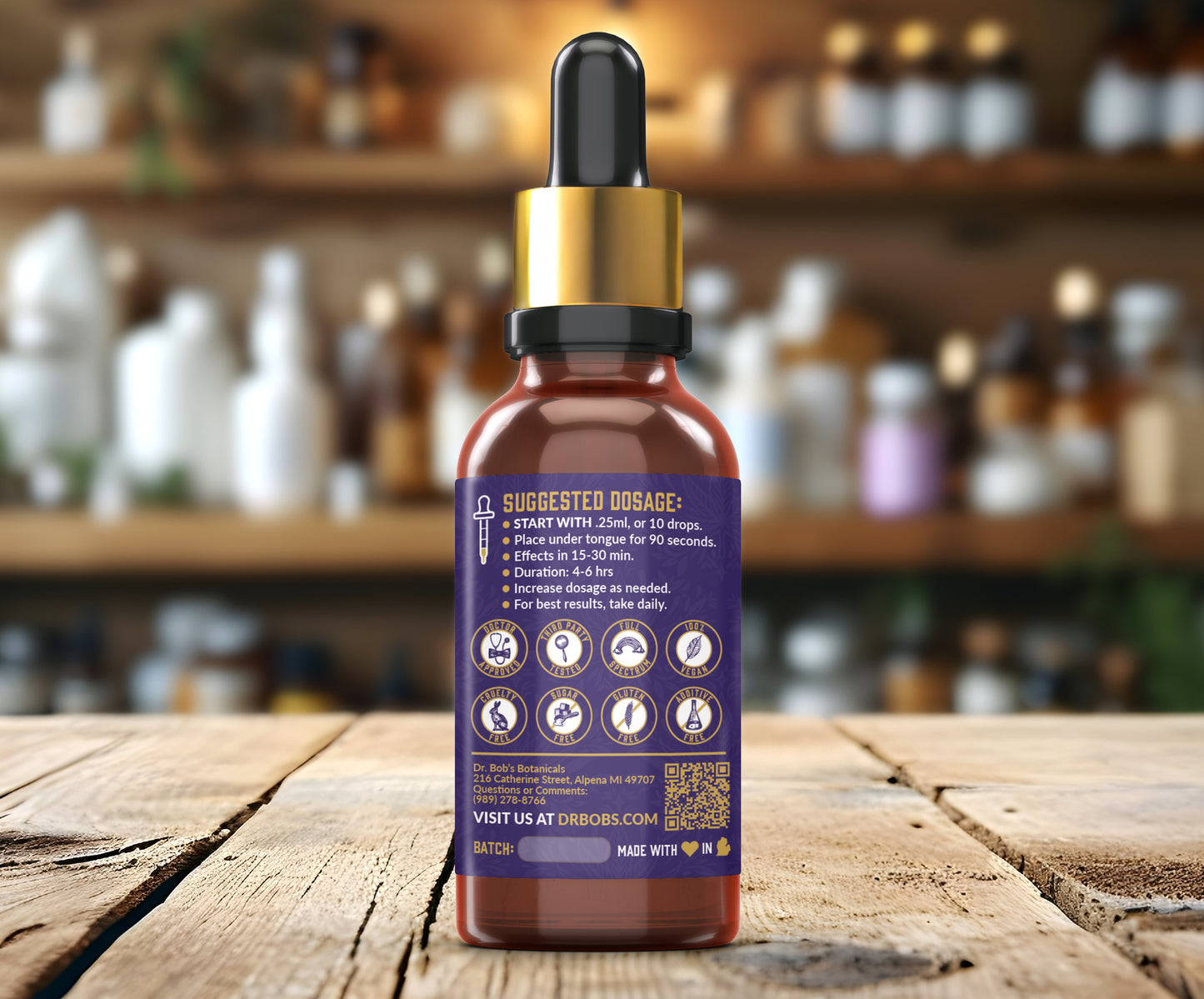 Suggested dosage of CBD Tincture for Sleep | Dr. Bob's Botanicals